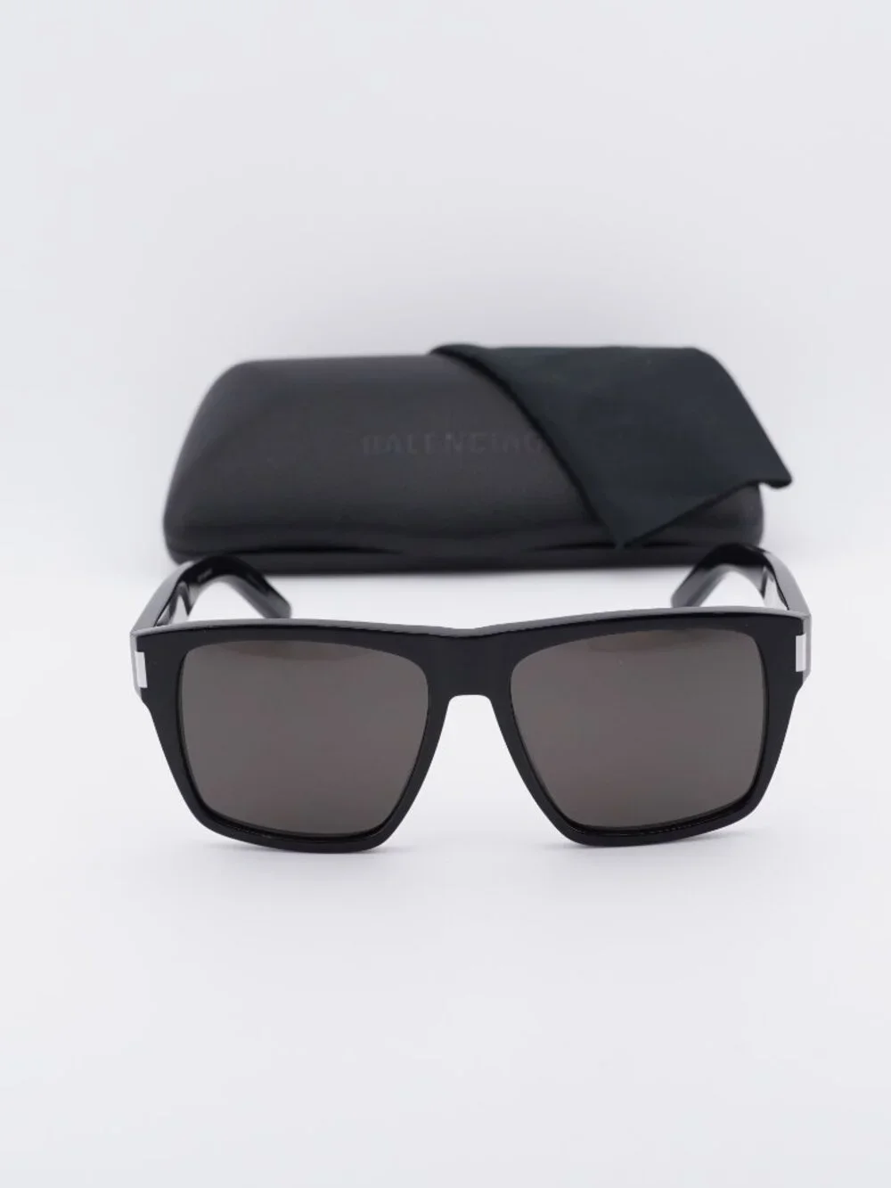Saint Laurent SL424 001 Square Sunglasses - Black